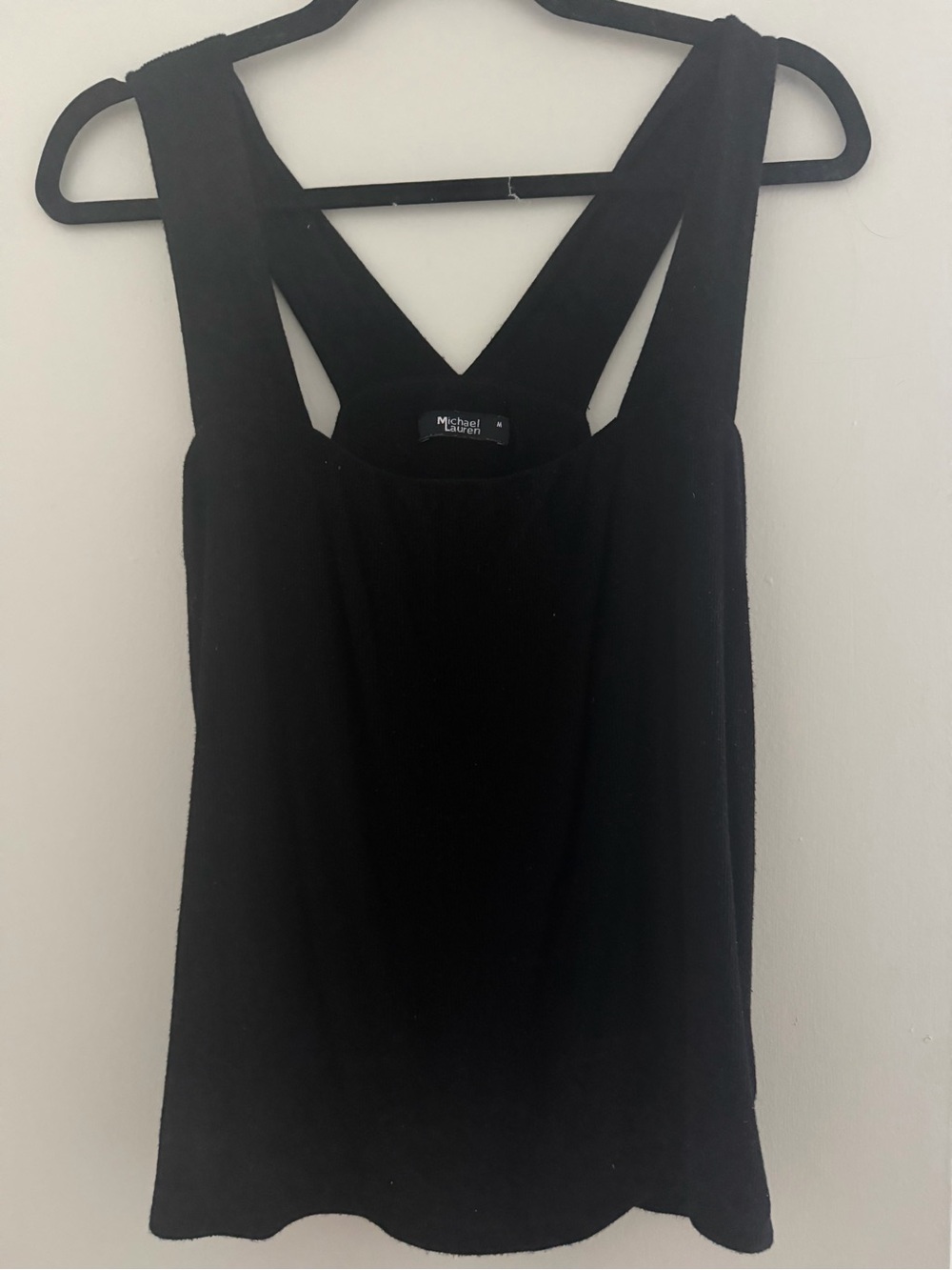 Michael Lauren Black Sleeveless Tank Top